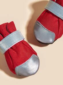 4入組透氣寵物鞋子適用於貓和狗狗