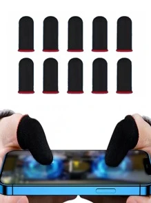 10 cái Bao ngón tay có màn hình cảm ứng chống trượt thoáng khí - Nhiều màu - Xem 1