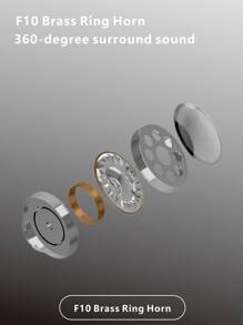 V77 Gaming Earphones 5.2 Wireless Smart Noise-Proof Low Latency Low Power Consumption In-Ear Led Earphones With Compatibility