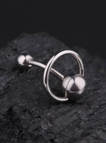 1入組不銹鋼臍環身體鏈禮品適合女士和女孩 - 銀色 - 查看 3