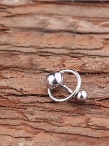 1入組不銹鋼臍環身體鏈禮品適合女士和女孩 - 銀色 - 查看 5