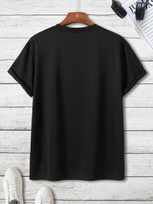 Manfinity Dauomo Men Solid Round Neck Tee