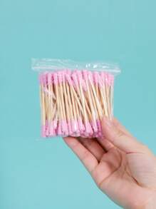 100支一次性棉籤 - 粉色 - 查看 7
