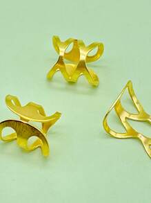 50入組黃金白銀臟辮頭髮珠子彩色髮珠臟辮編織