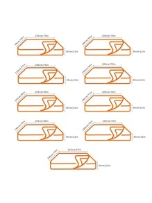 1入組亮片細節馬印花床裙