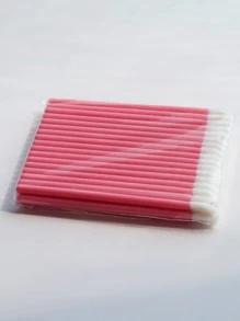 Glamlash 50入組睫毛、眉毛、唇膏棉棒、唇刷、眼影唇彩睫毛刷 - 粉色 - 查看 2