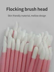 Glamlash 50入組睫毛、眉毛、唇膏棉棒、唇刷、眼影唇彩睫毛刷 - 粉色 - 查看 4