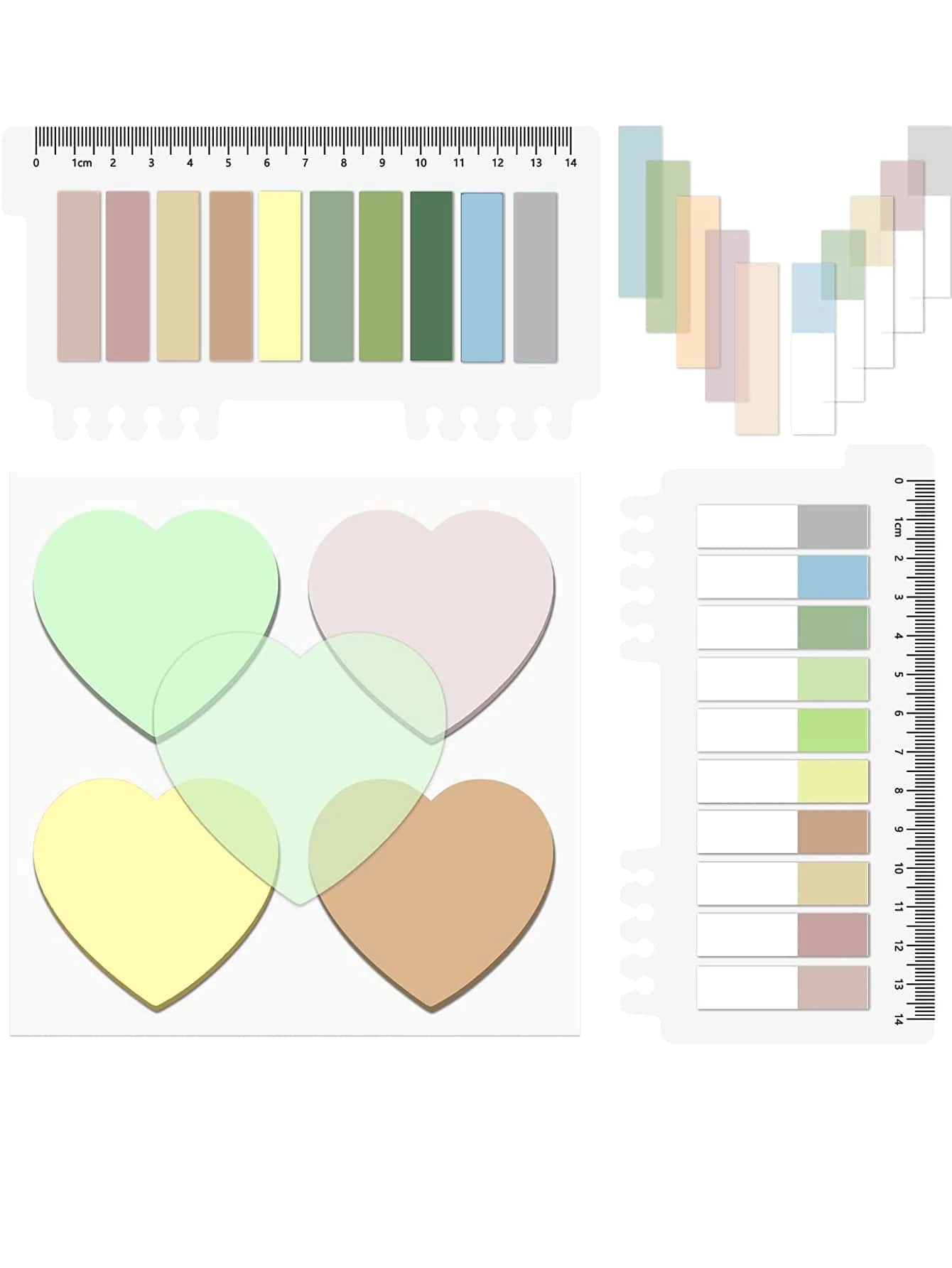 6pcs Mixed Color Sticky Note Set, Simple Multi-purpose Easy To Post ...