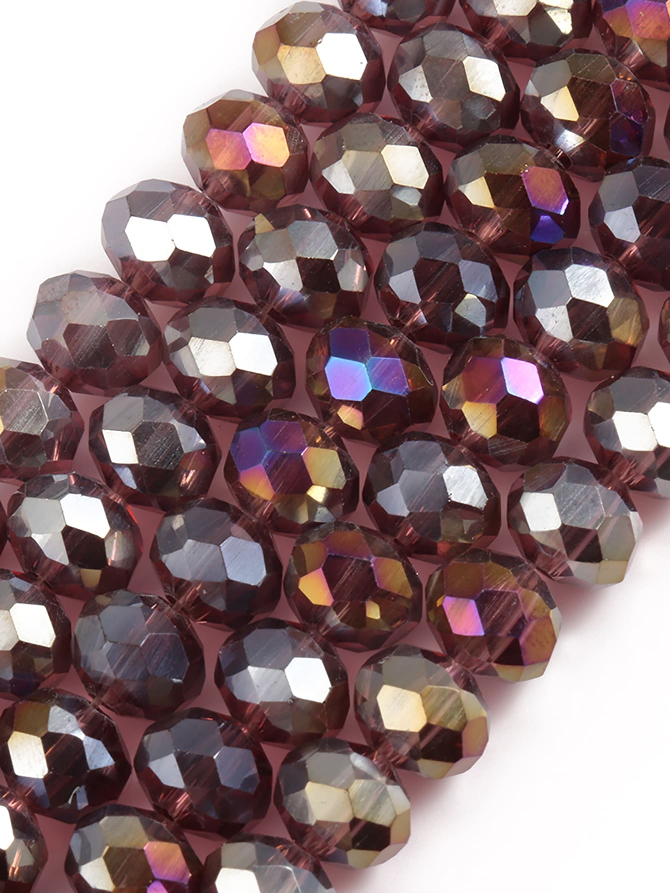 股 3/4/6/8 毫米刻面 AB 紫色玻璃奧地利水晶珠 Rondelle 寬鬆間隔珠用於珠寶製作 DIY 手鍊項鍊耳環袋設計