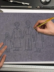 100 piezas/paquete papel de copia azul papel de calco A4 de una cara