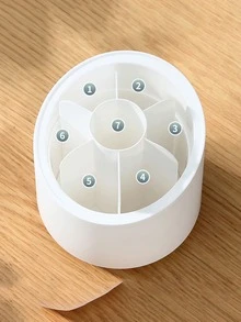 1pc Makeup Brush Storage Box - White - View 5