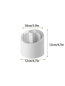 1pc Makeup Brush Storage Box - White - View 6