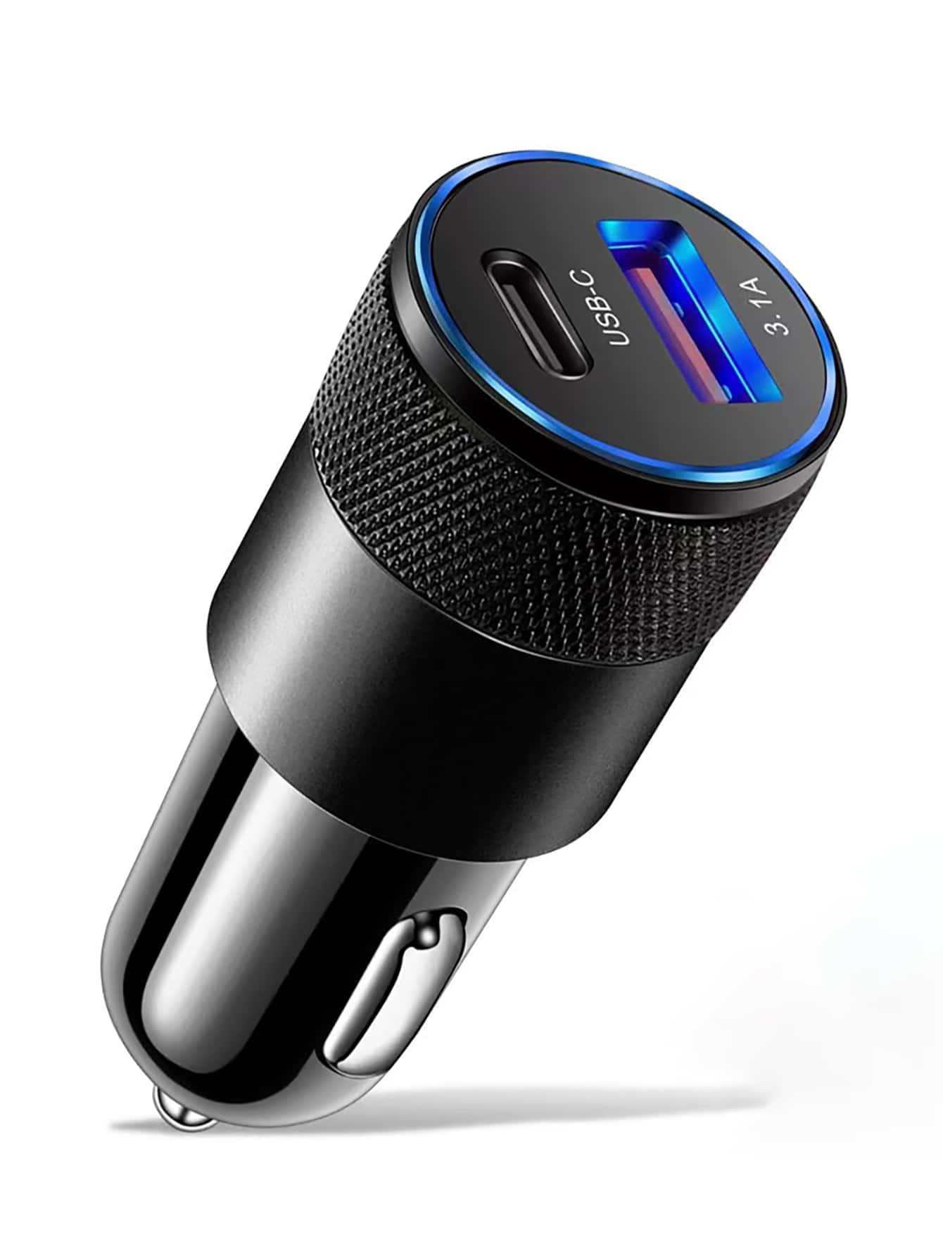 1pc Multifunctional Car Charger - Black - View 1