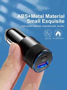 1pc Multifunctional Car Charger - Black - View 6