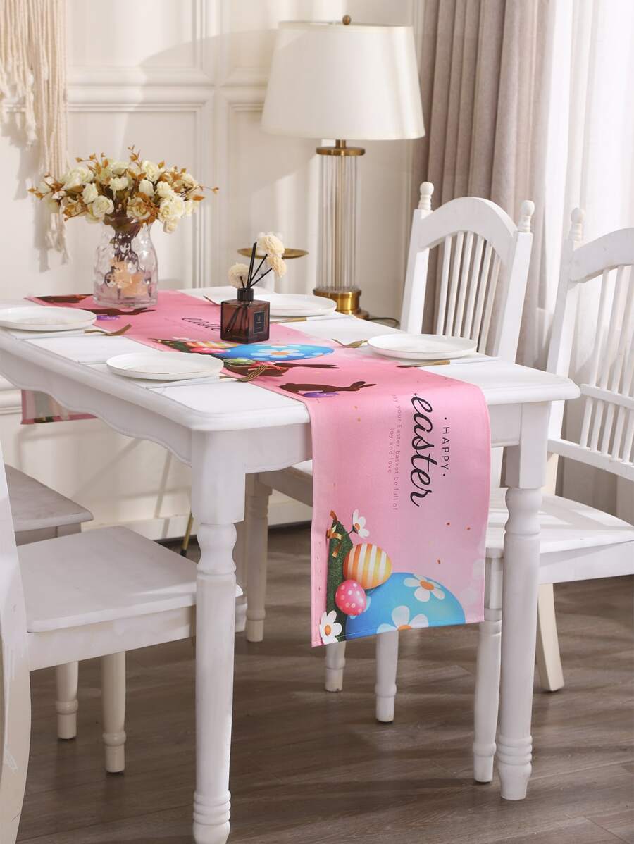 1 Trứng Phục Sinh Hoa Văn Bàn Runner, Polyester Hiện Đại Bàn Bếp Á Hậu Cho Nhà Bếp Bàn Ăn - Nhiều màu - Xem 1