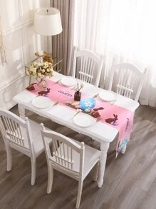 1 Trứng Phục Sinh Hoa Văn Bàn Runner, Polyester Hiện Đại Bàn Bếp Á Hậu Cho Nhà Bếp Bàn Ăn - Nhiều màu - Xem 5