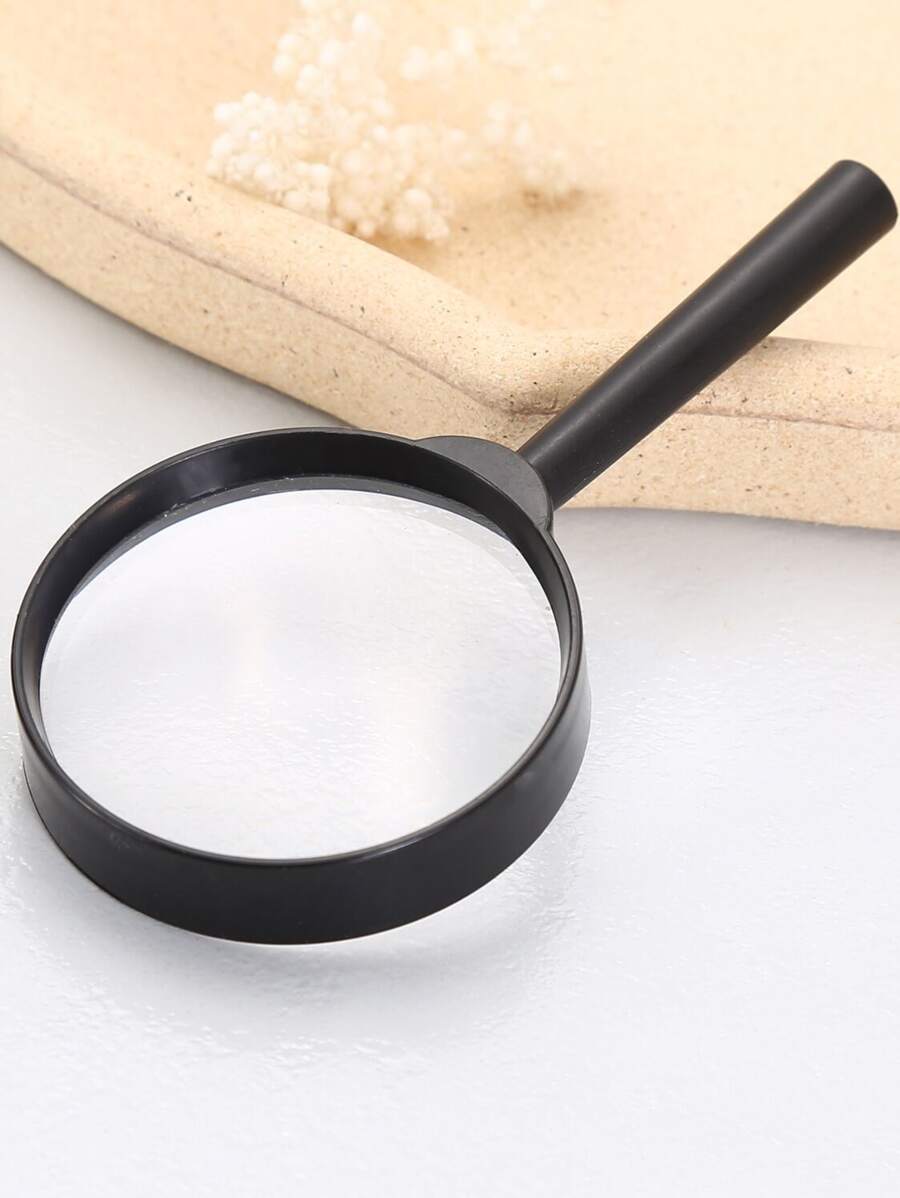 1 Màu Kính Lúp Đơn Giản Đa Năng Kính Lúp Cho Học Sinh Học Sinh Thực Nghiệm Quan Sát - màu đen - Xem 1