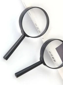 1 Màu Kính Lúp Đơn Giản Đa Năng Kính Lúp Cho Học Sinh Học Sinh Thực Nghiệm Quan Sát - màu đen - Xem 2