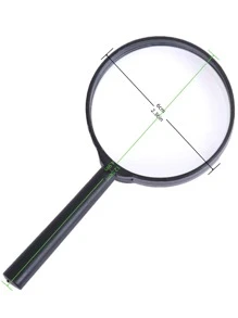 1 Màu Kính Lúp Đơn Giản Đa Năng Kính Lúp Cho Học Sinh Học Sinh Thực Nghiệm Quan Sát - màu đen - Xem 3