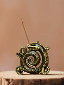 1入組龍設計香台 - 銅色 - 查看 6