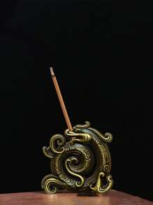 1入組龍設計香台 - 銅色 - 查看 7