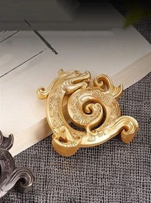 1 pieza Decoración con diseño de dragón - Dorado - Ver 8