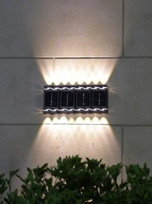 (6007) 4 LED 拼接壁灯（1 件）花园装饰，户外花园照明，适用于小路、庭院、露台 - 黃色 - 查看 8