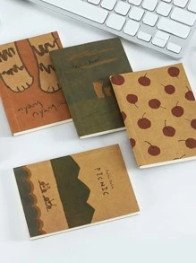 1 Máy tính xách tay họa tiết cây, Máy tính xách tay nhật ký di động đơn giản cho học sinh, văn phòng - Nhiều màu - Xem 5