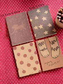 1 Máy tính xách tay họa tiết cây, Máy tính xách tay nhật ký di động đơn giản cho học sinh, văn phòng - Nhiều màu - Xem 6