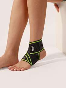 JINGBA SUPPORT 1 pieza Soporte de tobillo ajustable elástico para baloncesto, correr y vóleyball - Verde - Ver 4