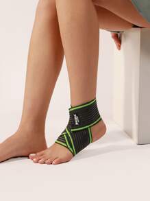 JINGBA SUPPORT 1 pieza Soporte de tobillo ajustable elástico para baloncesto, correr y vóleyball - Verde - Ver 6