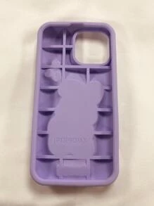 Super Cute 3d Purple Heart Rabbit Phone Case Compatible With IPhone 13 - Purple - View 2