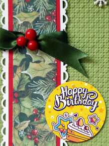 500入組/1卷卡通圖形禮品包裝貼紙可愛生日派對信封貼紙 - 彩色 - 查看 15