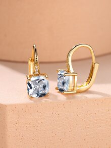 Hoa tai vòng trang trí bằng đá rhinestone - trắng - Xem 4