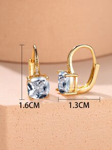 Hoa tai vòng trang trí bằng đá rhinestone - trắng - Xem 5