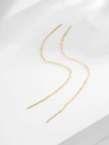 ELSEDES 1 Cặp bông tai thời trang làm thủ công bằng bạc Sterling S925, thể hiện nét quyến rũ thời trang, trang sức chất lượng cao, phù hợp cho phụ nữ đeo hàng ngày, tiệc tùng, kỷ niệm - Vàng - Xem 6