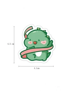 60pcs Cartoon Dinosaur Pattern Assorted Sticker, Cute Multi-purpose Sticker For DIY Craft, Decoration - Multicolor - View 2