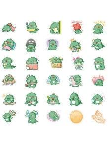 60pcs Cartoon Dinosaur Pattern Assorted Sticker, Cute Multi-purpose Sticker For DIY Craft, Decoration - Multicolor - View 6