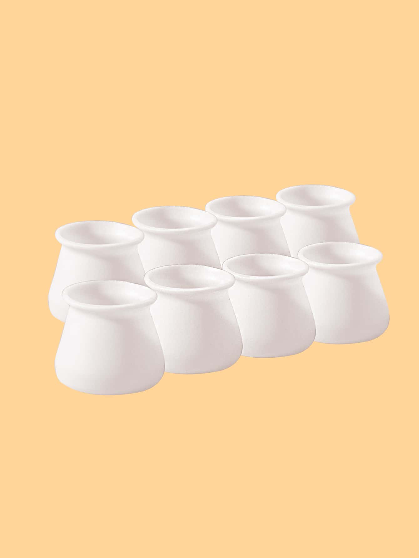 8pcs White Table Leg Cover, Silicone Chair Foot Cover For Home