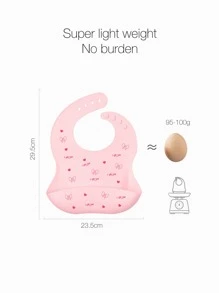 2pcs Baby Floral & Bow-knot Pattern Bib - Multicolor - View 3