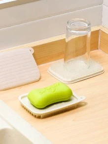 1 pieza Jabón multifuncional vegetal Cepillo de limpieza para doméstico - Beis - Ver 4