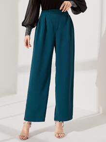 Modelyn Pantalones de pierna ancha unicolor