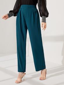 Modelyn Pantalones de pierna ancha unicolor