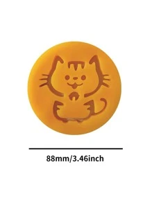 1入組貓貓設計家用棉絨刷橙色可愛矽膠家用洗衣球 - 橘色 - 查看 2