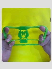 1入組貓貓設計家用棉絨刷橙色可愛矽膠家用洗衣球 - 橘色 - 查看 3