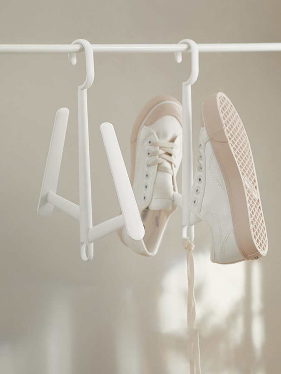 1 pieza Percha blanco colgante zapato secado para casa - Blanco - Ver 1