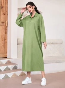 Mulvari Roll Tab Sleeve Shirt Dress