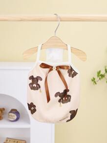 1pc Cartoon Bear Pattern Pet Tank For Dog And Cat For Summer - Beige - View 6