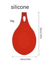 1 pieza rosado Cuchara multifuncional de silicona Cuchara Soporte para cocina - Rosa - Ver 5