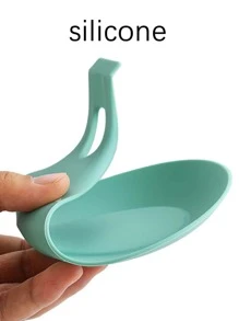 1 pieza rosado Cuchara multifuncional de silicona Cuchara Soporte para cocina - Rosa - Ver 3
